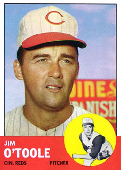 1963 Topps Baseball Cards      070      Jim O Toole